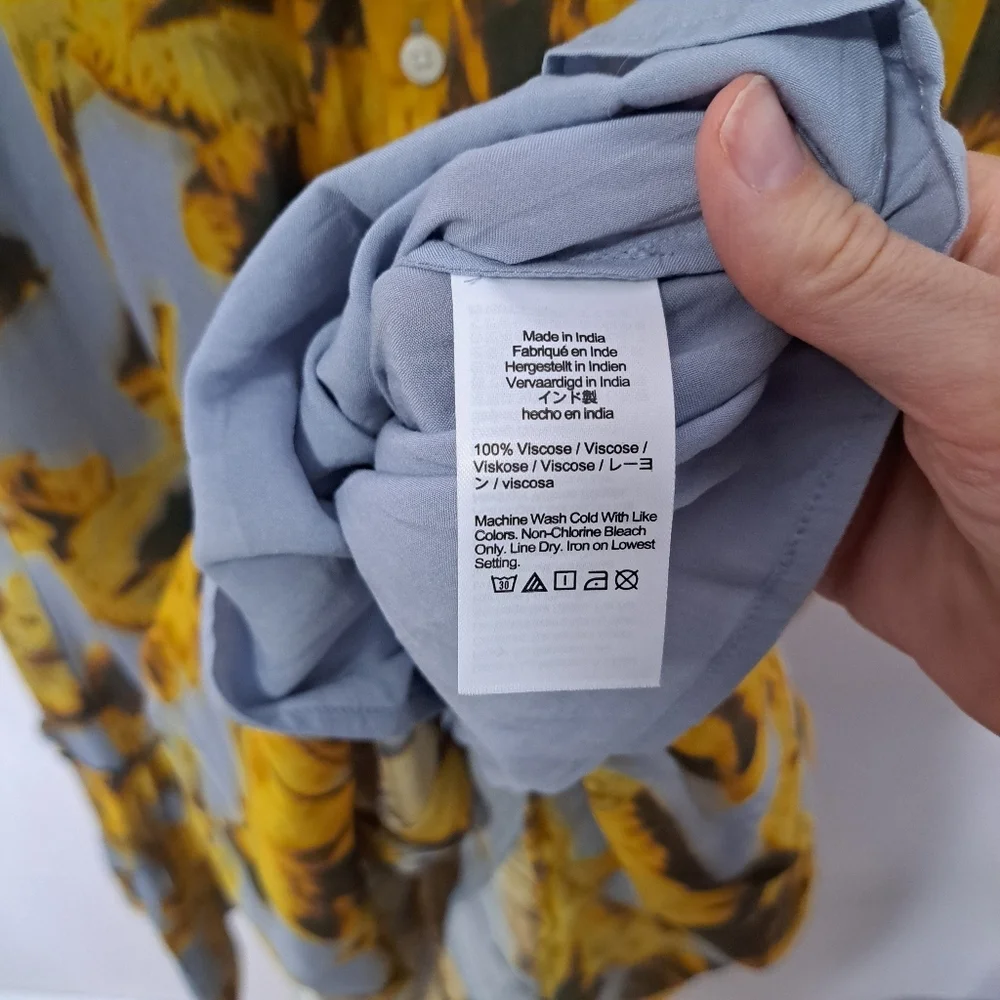 J.Crew Long Amelia Shirt Dress Floral Drapey Viscose Twill NWT XS - Picture 5 of 6